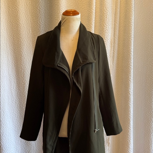 Babaton by Aritzia Olive Green Draped Collar Coat - Picture 5 of 7